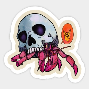 B.A. hermit crab Sticker